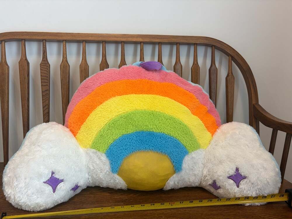 Animal Adventure Rainbow and Cloud Plush Lounge Pillow